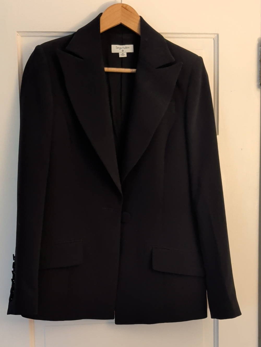 Sergio Hudson Tailored Black Blazer
